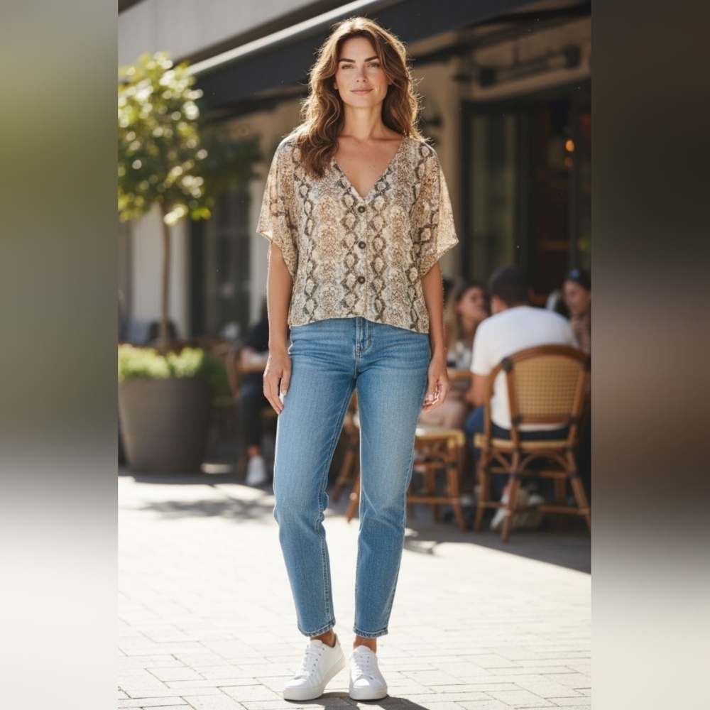 Animal Print Blouse